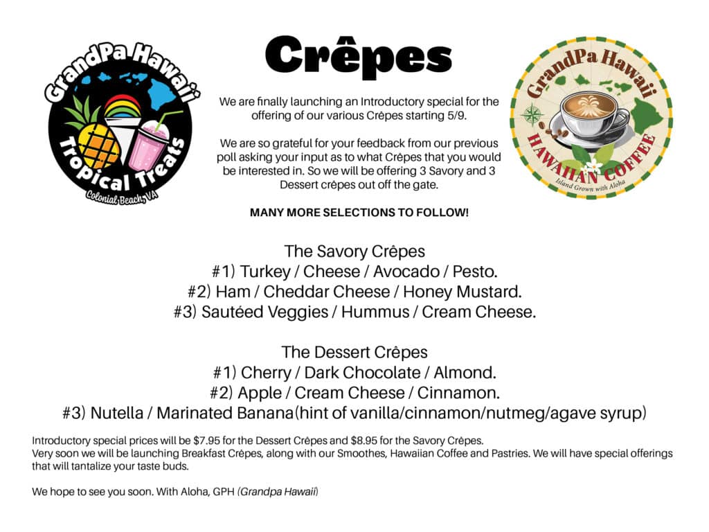 CREPES MENU 0526